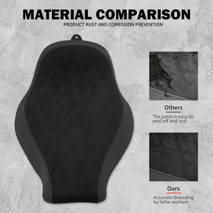 Banco Dianteiro Individual para Motocicleta com Almofada de Diamante Perfil Baixo para Harley Softail Fatboy Breakout FXBRS FXBR FLSTF 2018-2024