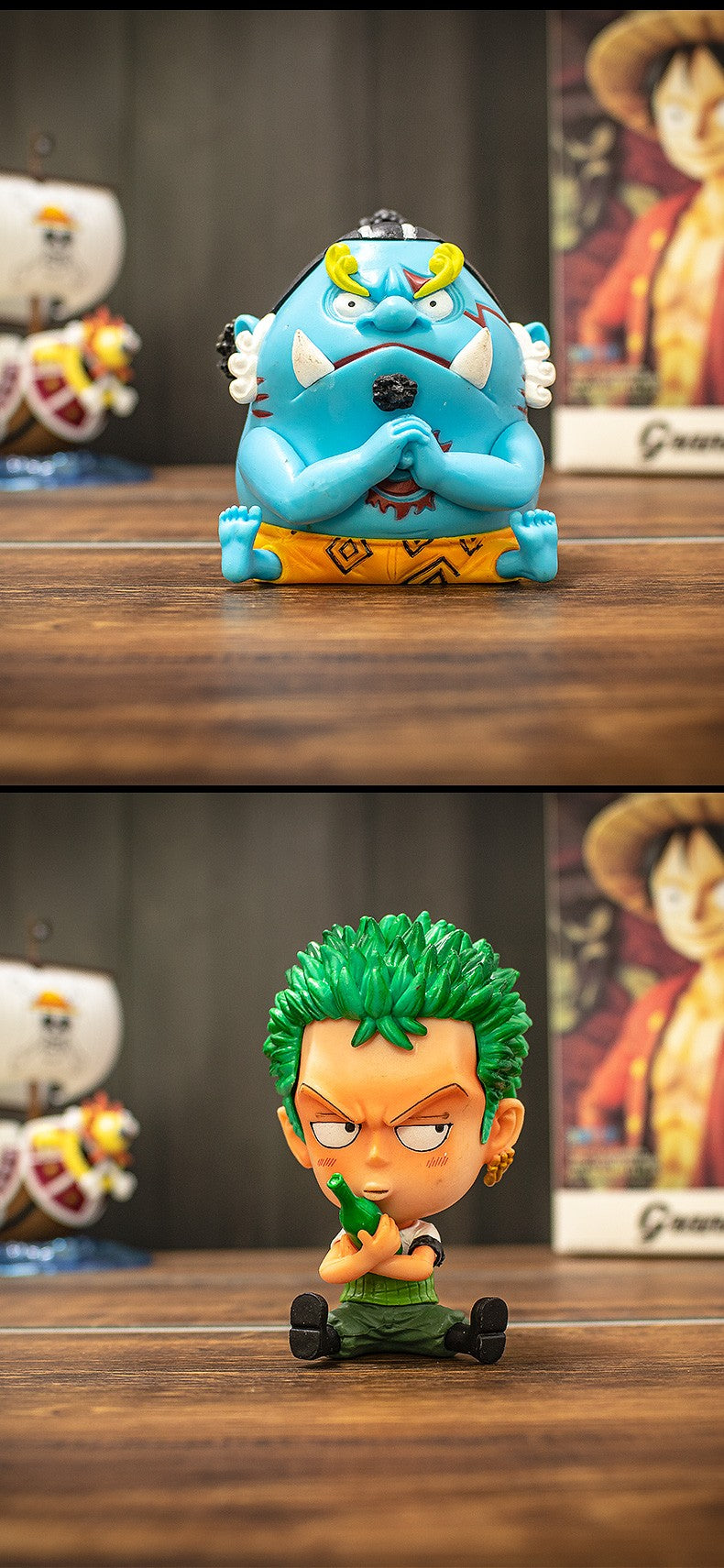 Bonecos Colecionáveis Fofos One Piece Versão Q Luffy Zoro Chopper Ace Boa Hancock Anime Blind Box Decoração de Mesa Carro Brinquedo Presente Infantil