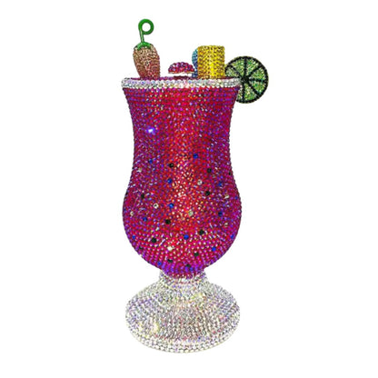 XIYUAN Martini Purse Women Crystal Evening Bags Luxury Designer Diamonds Cup Clutches Wedding Bridal Handbag Lady Rhinestone Bag