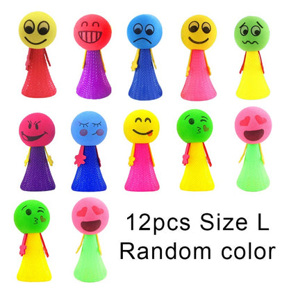 Fun Bouncing Doll Games Kids Party Goodies Toys Birthday Gifts Souvenir Pinata Filler Kindergarten School Reward Toys Bag
