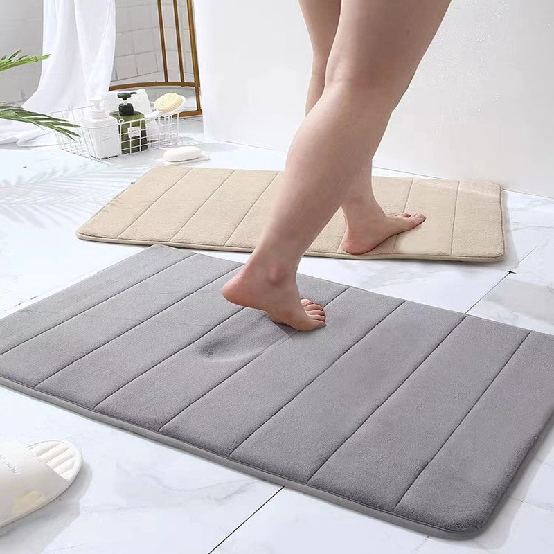 Super Absorbent Bathroom Floor Mat Anti Slip Bathroom Mat Soft Bath Mat Door Mat Floor Mat Bedroom Carpet Kitchen Carpet