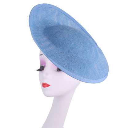 30CM Round Fascinator Base Make Millinery Cap Fabric Supplies DIY Hair Accessories For Women Wedding Fascinator Hat Formal Event