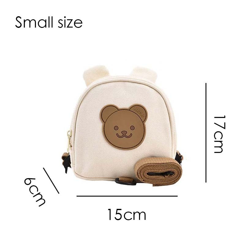 Mochilas Infantis de Lona, Bolsas Escolares de Jardim de Infância, Urso, Coelhinho, Coreana, Antiperda, Bolsas Infantis para Meninas, Meninos, Mochilas Infantis para Viagem