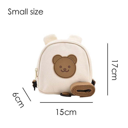 Mochilas Infantis de Lona, Bolsas Escolares de Jardim de Infância, Urso, Coelhinho, Coreana, Antiperda, Bolsas Infantis para Meninas, Meninos, Mochilas Infantis para Viagem