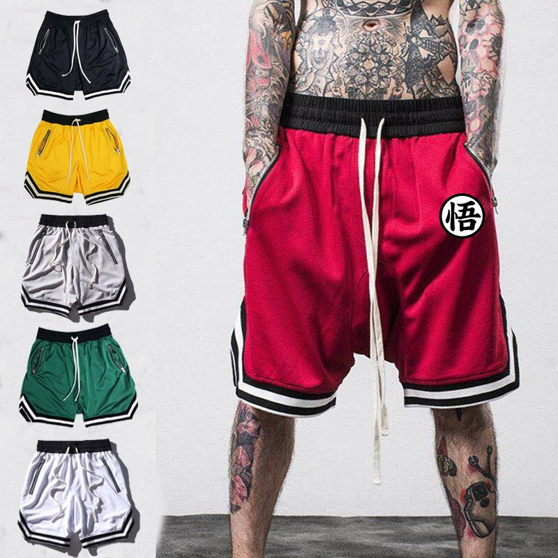 Men's Fitness Joggers Casual Breathable Short Sports Basketball Shorts Mesh Quick Dry Gym Shorts for Male Pants Summer