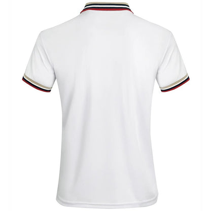 Men Summer Solid Casual Office Breathable Cotton Polo Shirt Fashion Brand Male Business High Quality Striped Short Sleeve Top