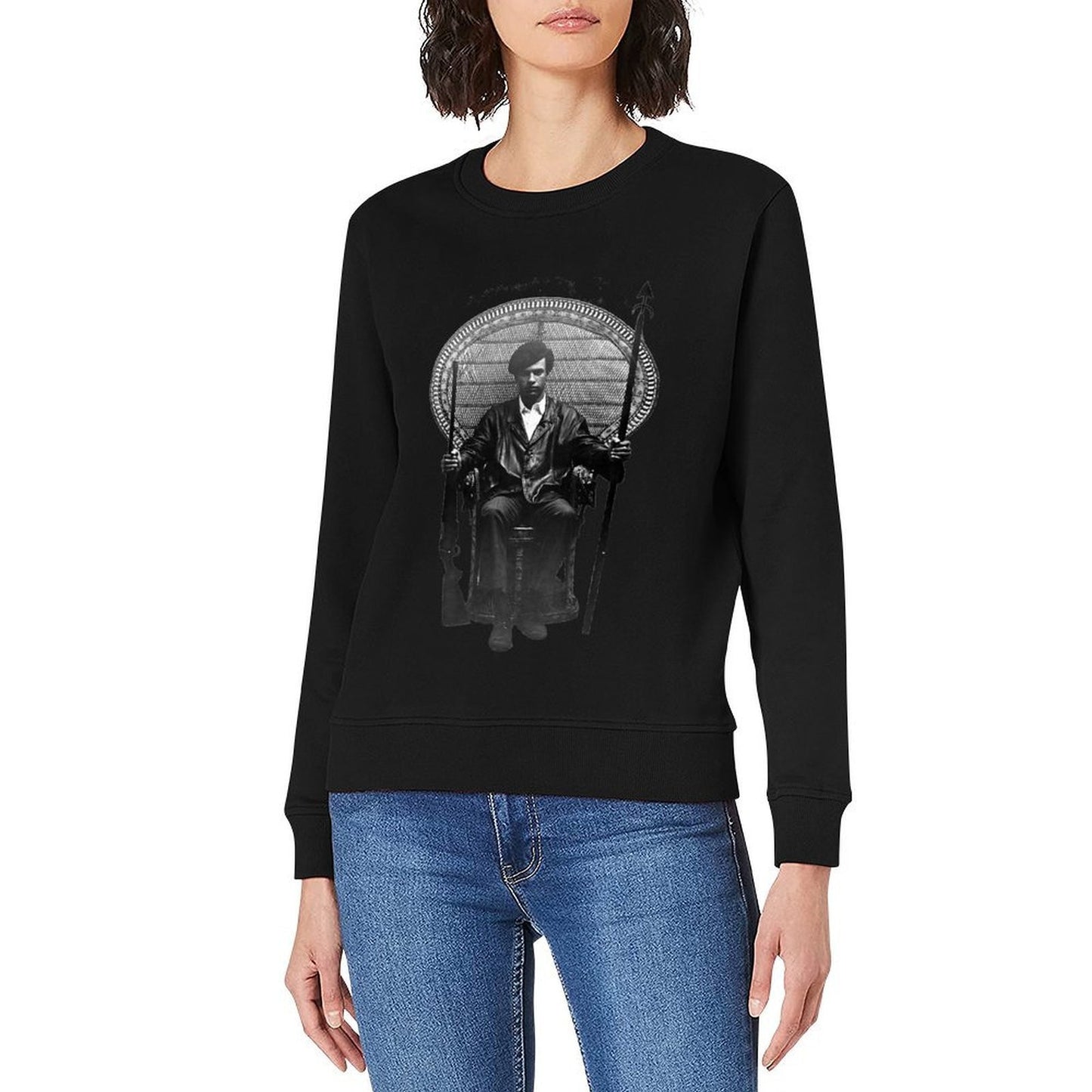 Huey P Newton Pullover blouse men's winter sweater men clothing graphic t shirts men sweatshirt male