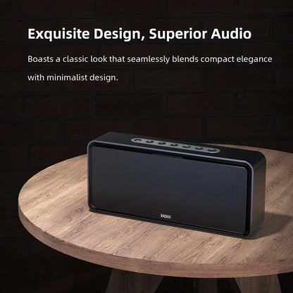 Caixas de Som Bluetooth DOSS SoundBox XL 32W, Alto-falante Estéreo Doméstico Bluetooth Sem Fio com Driver Duplo para Echo Dot, Celular, Tablet, TV