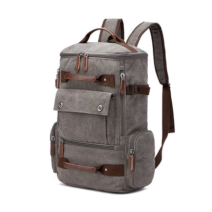 Mochila Masculina Vintage Lona Mochila Escolar Masculina Bolsas de Viagem Mochila de Grande Capacidade Mochila para Laptop Bolsa de Alta Qualidade