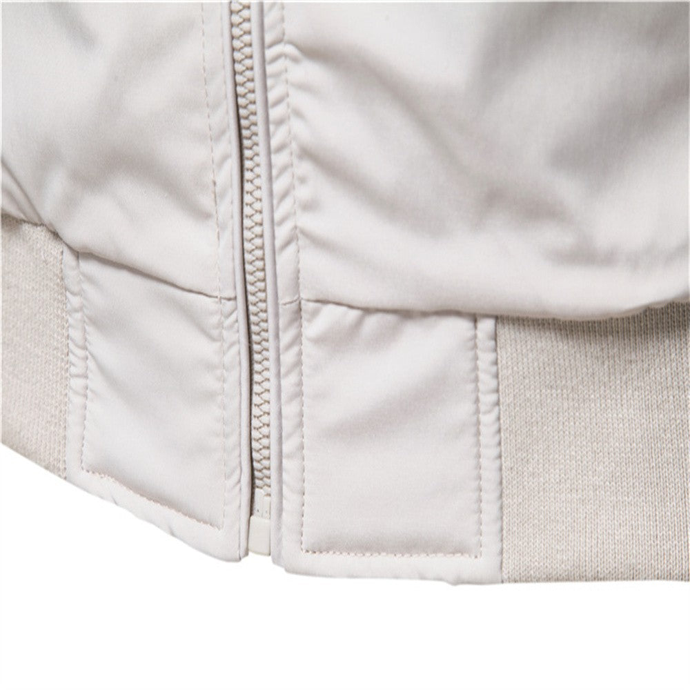 AIOPESON Solid Color Baseball Jacket Men Casual Stand Collar Bomber Mens Jackets Autumn High Quality Slim Fit Jackets for Men