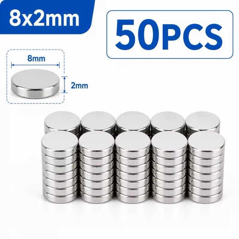 50 Pieces Magnets For 3D Printing,4x2 5x2 6x2 8x2 10x2mm Mini Magnets For 3D Printing,Refrigerator,Office, DIY, Crafts