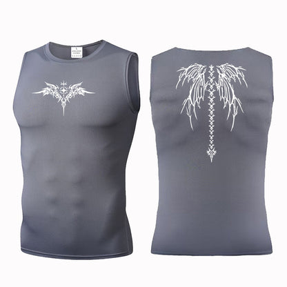 Ionic Shaping Vest For Men Ice-Silk Slimming Vest Body Shaper Compression Shirts Tank Top Tummy Control Sleeveles Fitness Shirts