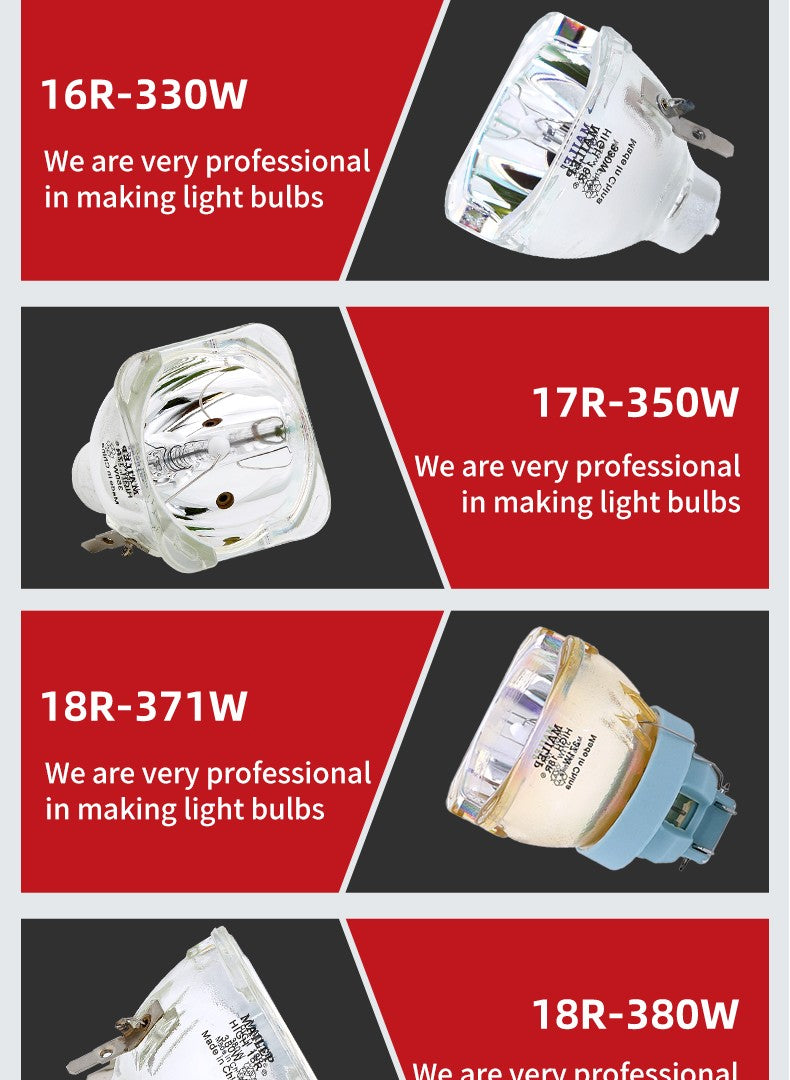 High brightness Lampada 9R 260W Lamp Moving Head Light Beam Light Stage Lamp Platinum Metal Halogen bulb 260w 9R Spot Lamp MSD