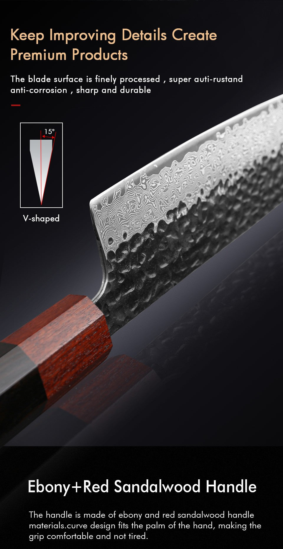 F.YOUNG Faca Japonesa de Chef Aço Damasco Profissional Facas de Cozinha Utilitário Sashimi Fatiar Carne Utensílios de Cozinha Forjados à Mão