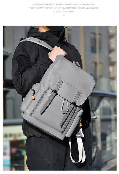 Mochila Escolar Nova 2025 para Laptop de 15.6 polegadas Material Impermeável Mochila para Viagem de Negócios Trabalho Casual Festa Masculina
