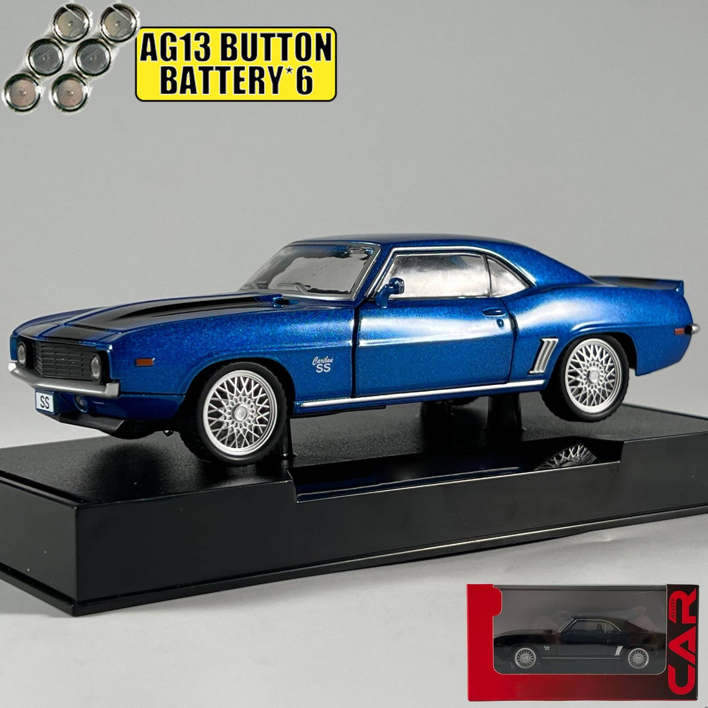 1:32 Chevrolet Camaro SS 350 1969 Super Carro Esportivo Clássico Liga Diecast Modelo de Carro Veículos em Miniatura Enfeites de Alta Simulação