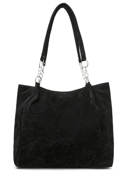 European American Autumn Winter Large Capacity Suede Women's Bag, Vintage Handbags Women Shoulder Bag, Retro Faux Suede Tote Bag