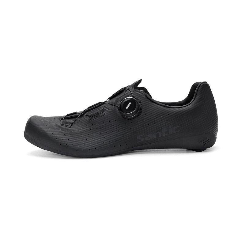 Santic Carbon Fiber Road Bike Shoes Professional Cycling for Men Racing SPD Cleats Road Cycling Lock Shoes WZS24043
