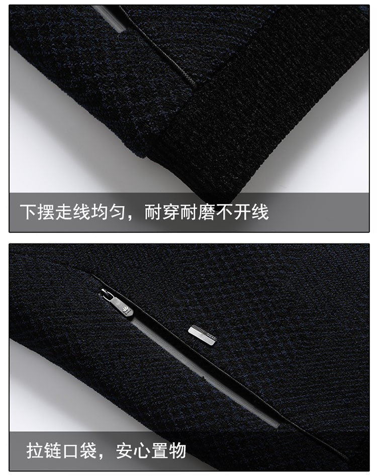 2024 New style Men's Woolen Coat Winter Classic Casual Overcoat Mens high quality Thicken trench coat men full size M-4XL