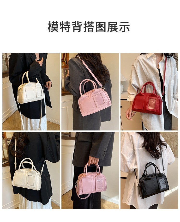 2025 New Y2K Harajuku Shoulder Bag Women Korean Transparent Ita Bag Crossbody Bag Female Japanese Designer Trend Handbag Purse