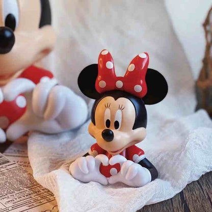 Textura Fina Combinada de Restauração Original de Anime, Presente de Brinquedo Mickey Minnie, Ornamento de Decoração de Sala de Estar de PVC Disney 10cm de Sucesso