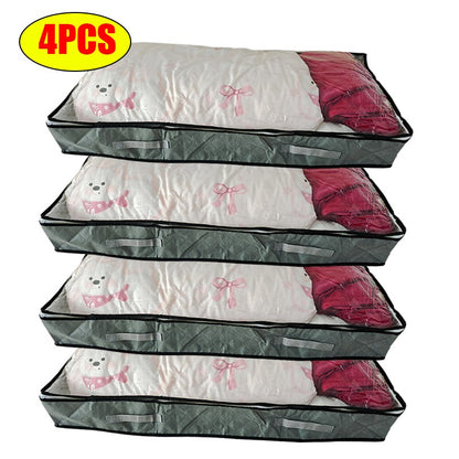 Under bed Storage Bag For Portable Foldable Quilt Bags Wardrobe Clothes Organizer Storage Box Dustproof Organizer Large Capacity