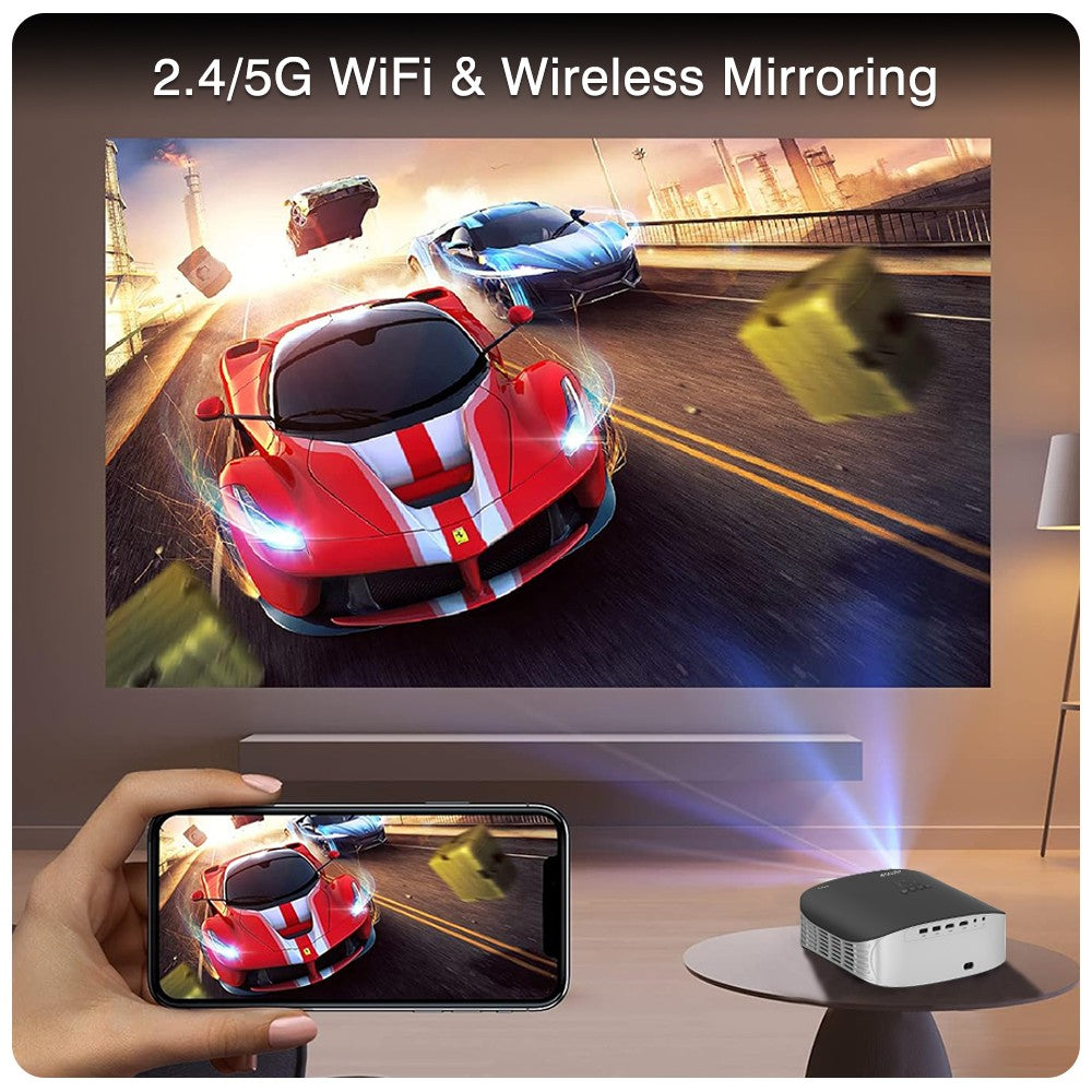 Touyinger ET32 1500ANSI Full HD 4K Projector  5G WIFI Home theater Media Video Player Smart Beamer