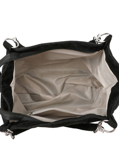 European American Autumn Winter Large Capacity Suede Women's Bag, Vintage Handbags Women Shoulder Bag, Retro Faux Suede Tote Bag