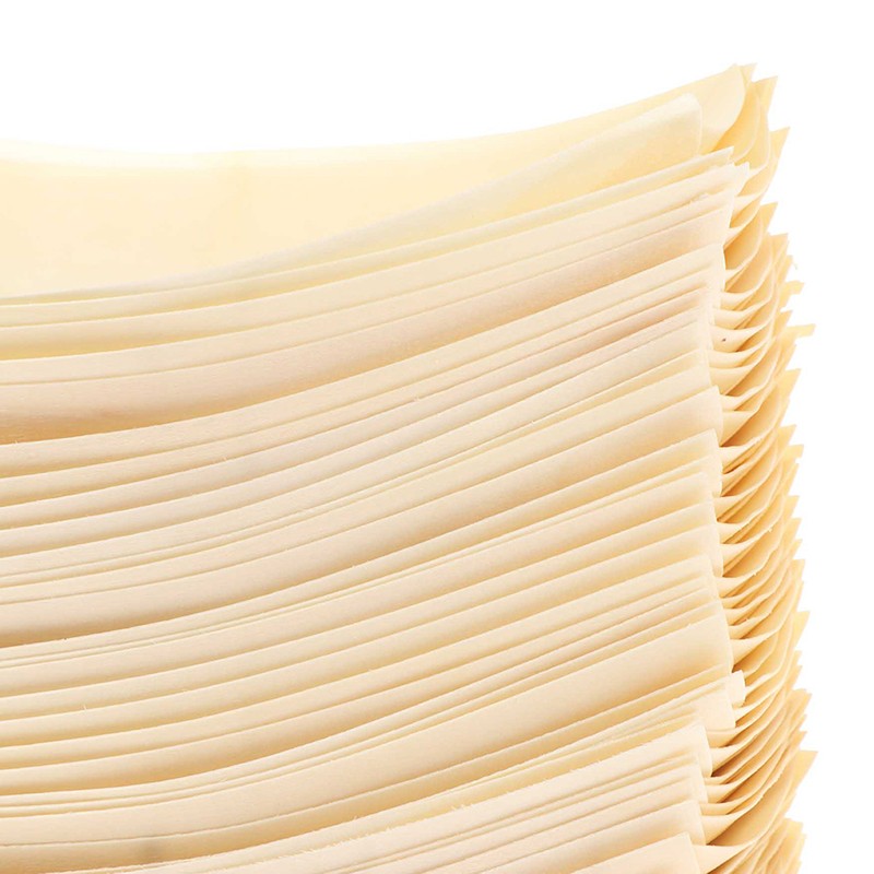 Bandejas de Alimentos 50pçs Barco de Madeira para Sushi Bambu Natural Descartável Caiaque Salada Sobremesa Bolo de Pinheiro Barco Tigela de Lanche Tapete Bandeja de Prato de Sushi