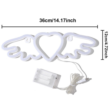 USB/Battery LED Neon Lights Sign for Wall Art Decor Heart Gaming Bar Bedroom Decoration Hanging Neon Sign Party Alien Night Lamp