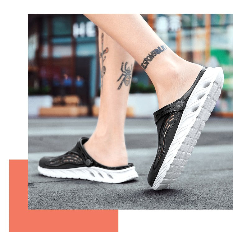 2023 Summer Beach Sandals Non-Slip Breathable Men's EVA Clogs Sandals Trendy Garden Holes Shoes Men Flip Flops