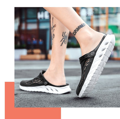 2023 Summer Beach Sandals Non-Slip Breathable Men's EVA Clogs Sandals Trendy Garden Holes Shoes Men Flip Flops