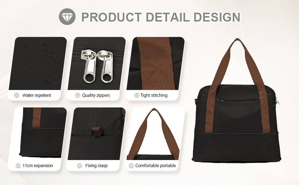 Cabin Bag 40x20x25 Ryanair, 45x36x20 Large Maximum Hand Luggage for Men and Women, Sports Tote Weekender Bag, Travel Duffel Bag