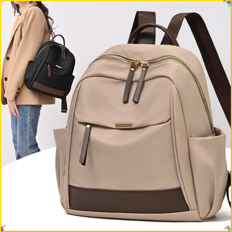 Mochila feminina nova, grande capacidade, leve, mochila de viagem casual, nylon, mochila escolar para estudantes e para o dia a dia