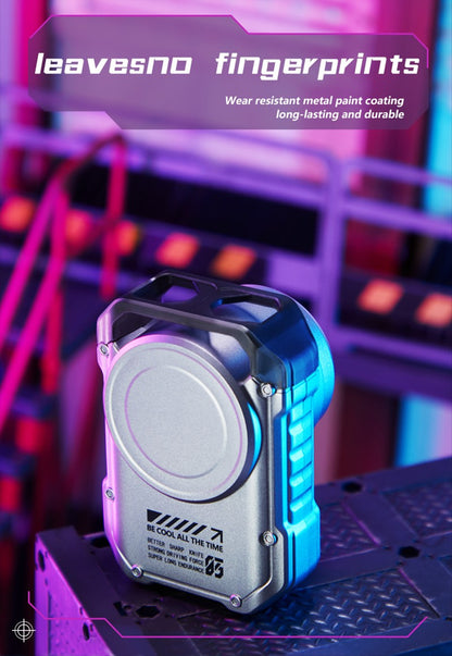 Electric MINI Travel Shaver Razor For Men Rechargeable IPX7 Waterproof Punk Mecha Design Pocket Face Beard Knife With Key Ring