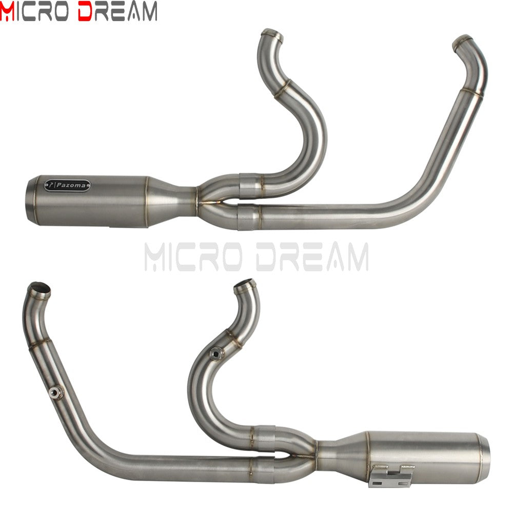 For Harley Softail Low Rider ST FXLRST 117 2025-26 Full Complete Exhaust System Swept-up Muffler Motorcycle Exhaust Pipes 2-In-1