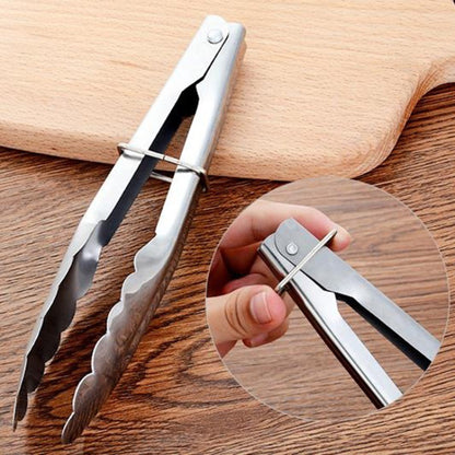 Pinça de Aço Inoxidável para Cozinha Utensílios Domésticos Utensílios de Cozinha Churrasco Acessórios de Grelhador Pão para Buffet