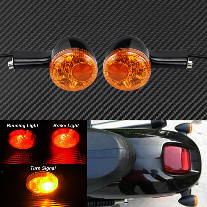 Motorcycle Rear Turn Signals LED Light Brake Indicator Running Lamp For Harley Sportster XL 883 Iron 1200 48 Nightster 1992-Up