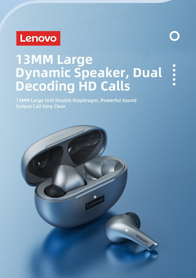 Lenovo LP5 Wireless Bluetooth Earbuds Stereo HiFi Music Earphones Headphones Sports Waterproof TWS Headset With Mic Earbuds New