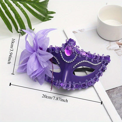 1pc Elevate Your Look with A Stunning Lily Masquerade Mask for Your Next Party or Prom!