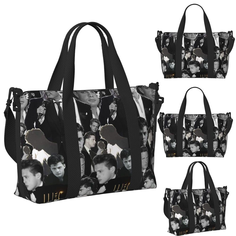 El Sol De Mexico Luis Miguel Beach Travel Bag Large Capacity Tote Bags for Gym Sport Women Shopping Duffle Shoulder Bag