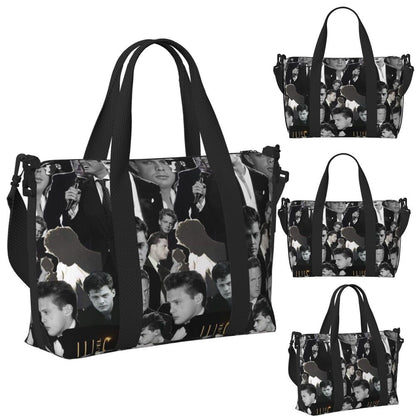 El Sol De Mexico Luis Miguel Beach Travel Bag Large Capacity Tote Bags for Gym Sport Women Shopping Duffle Shoulder Bag