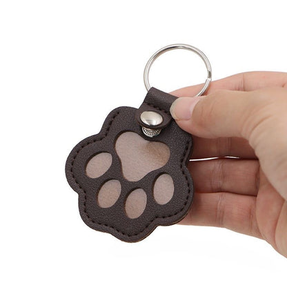 Chaveiro Memorial de Pelo de Animais de Estimação de Couro PU, Relicário de Lembrança para Pelo de Gato e Cachorro, Pingente para Guardar Pelo de Animais de Estimação, Acessórios para Pendurar em Bolsas