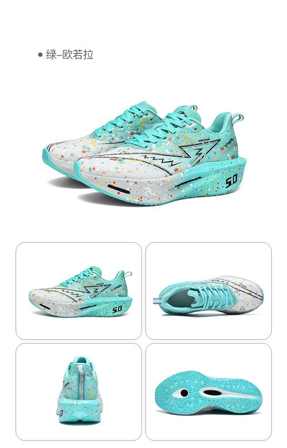 Air Cushion Carbon Plate Running Shoes Jogging Marathon Men Sports Breathable Lightweight Comfortable Nonskid Casual Sneakers