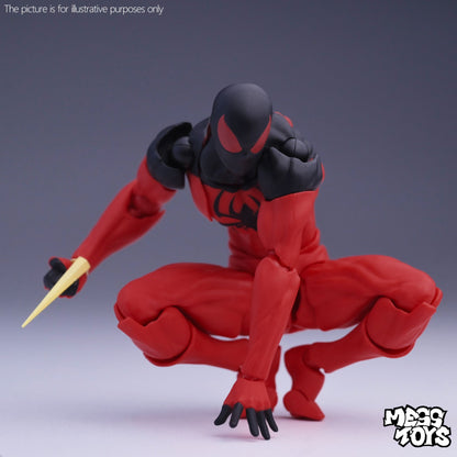 NOVO Boneco de Ação Spider de Brinquedo Anime Terno Preto Vizinho Symbiote Aranha Escarlate Kaine Parker Aranha Vermelha Preta