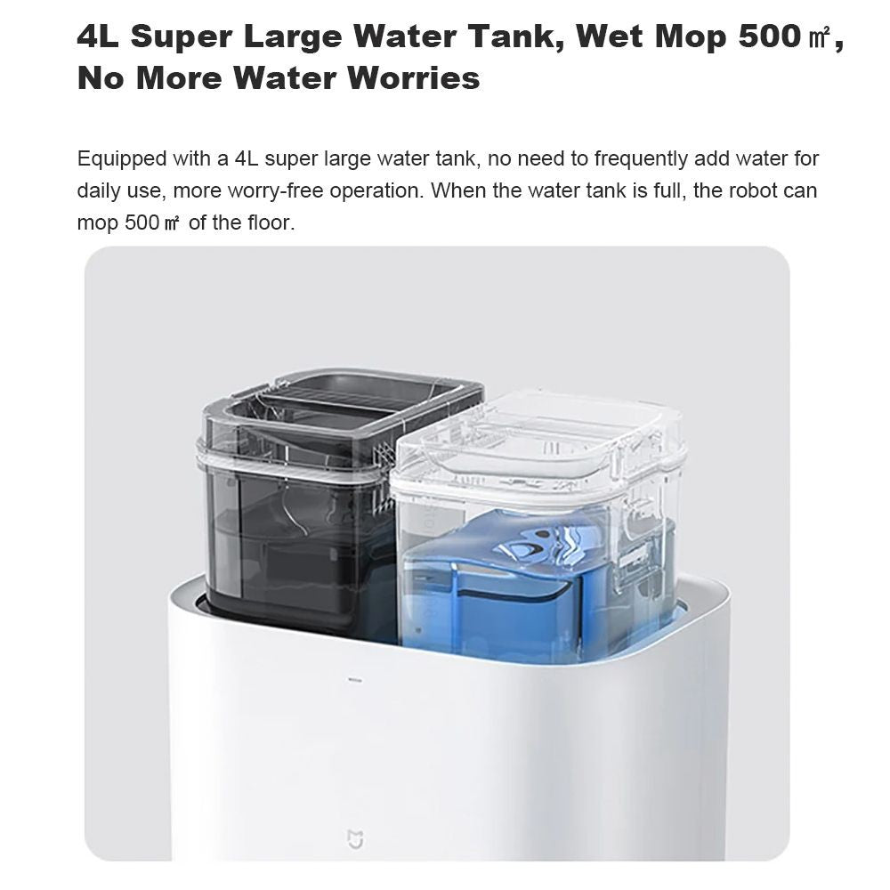 XIAOMI MIJIA Smart OMNI Robot 2 Vacuum Cleaners Mop Collection Self Cleaning Doc Empty Dust 75 Days of Continuous Garbage Collec