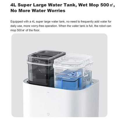 XIAOMI MIJIA Smart OMNI Robot 2 Vacuum Cleaners Mop Collection Self Cleaning Doc Empty Dust 75 Days of Continuous Garbage Collec
