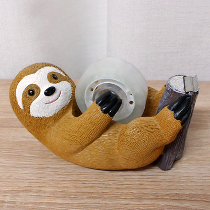 1pc sloth tape holder, creative animal home and office supplies, cute animal environment atmosphere ornaments, holiday gifts