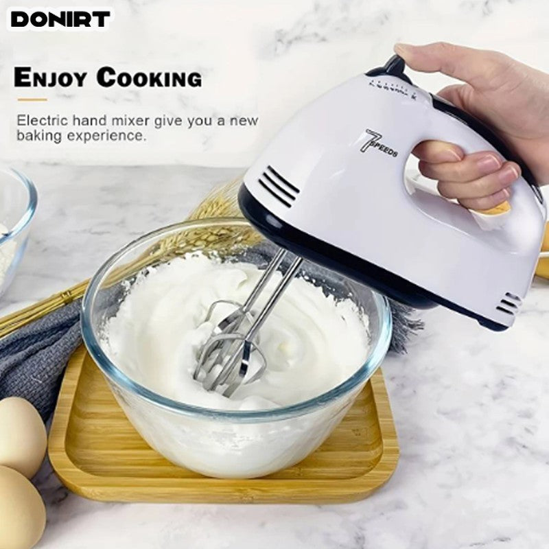 Espumadores de Leite 100W 7 Velocidades, Mini Misturador, Liquidificador de Alimentos, Processador de Alimentos Multifuncional, Batedor de Creme de Cozinha, Ferramentas Elétricas de Cozinha