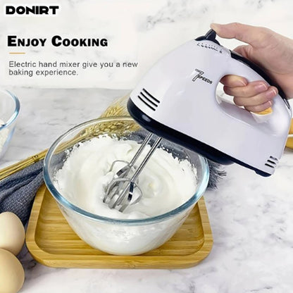 Espumadores de Leite 100W 7 Velocidades, Mini Misturador, Liquidificador de Alimentos, Processador de Alimentos Multifuncional, Batedor de Creme de Cozinha, Ferramentas Elétricas de Cozinha